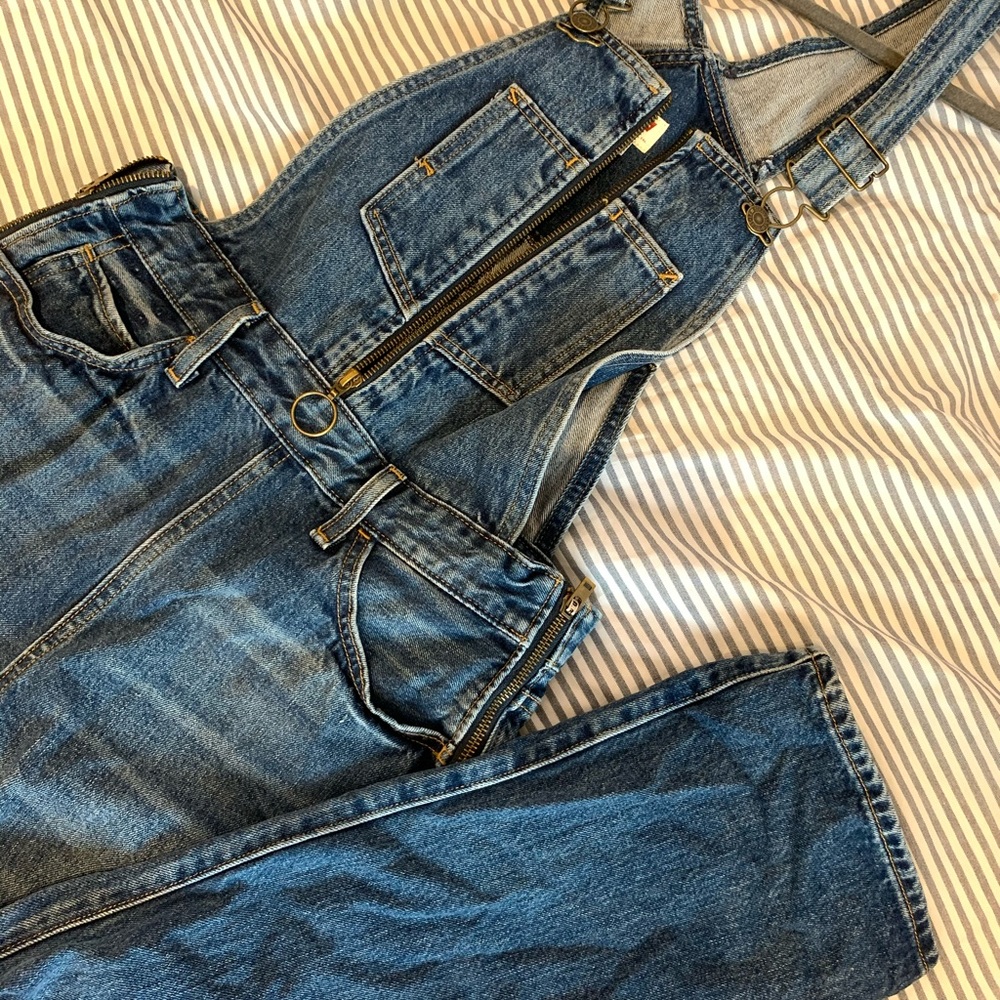 Levis overall with zippers